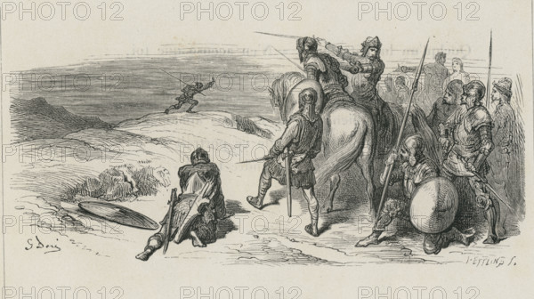 Fable of La Fontaine 'The Lion Going to War'