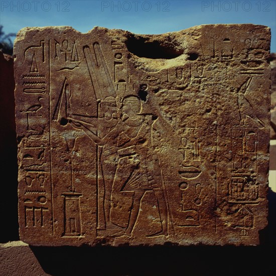 Karnak, Temple d’Amon-Rê, bloc de la chapelle d’Hatshepsout