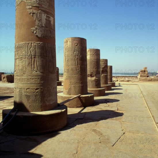 Kôm Ombo, Vue du côté Nord du temple