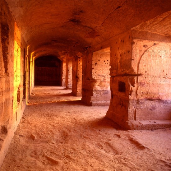 Gebel El-Silsileh, Speos of Horemheb: the chamber seen from the South