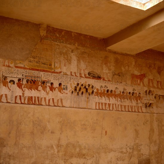 Thèbes, Tombe de Ramose. Procession funéraire