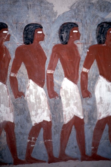 Valley of the Kings, Tomb of Horemheb: Prisoners