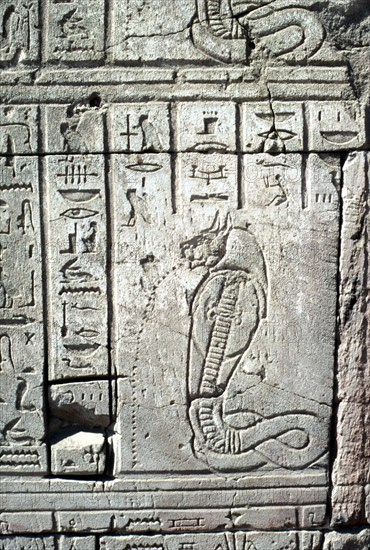 Karnak, Serpent à tête de chat