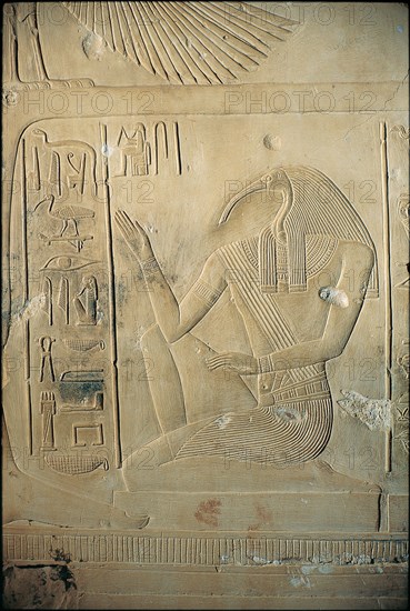 Abydos, Le dieu Thot à tête d'ibis