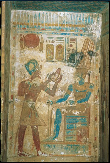 Abydos, Pharaon et le dieu Amon