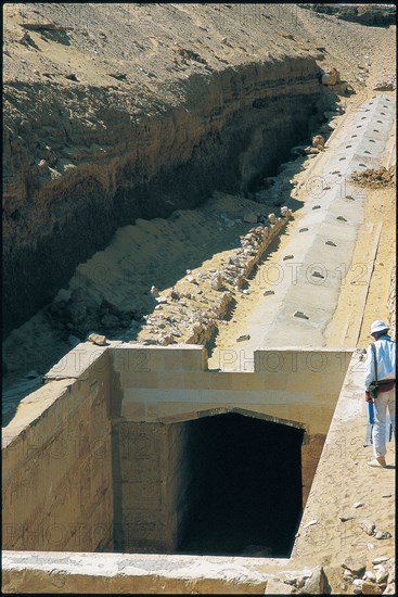Abydos, Entrance of the Osireion (Tomb of Osiris)