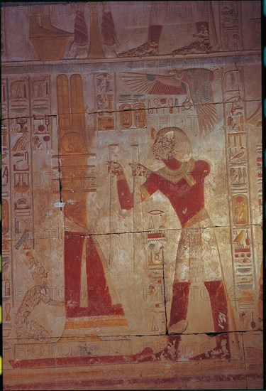 Abydos, Représentation d'Osiris et de Pharaon