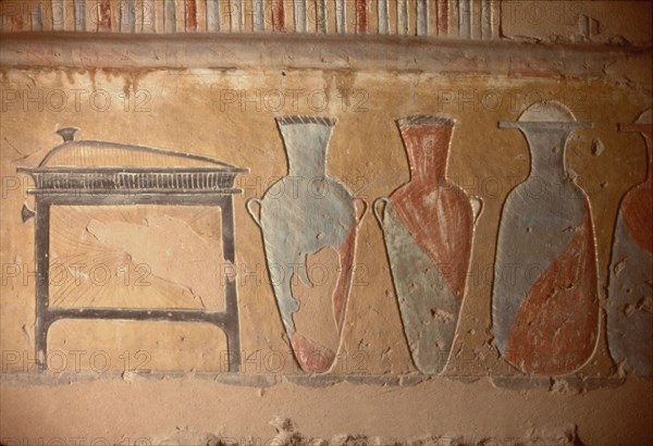 The Burial Chamber of Tausert, wall painting (Detail)