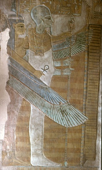 Tombe de Sethnakht et de Taousert, Le dieu Ptah et la déesse Maât