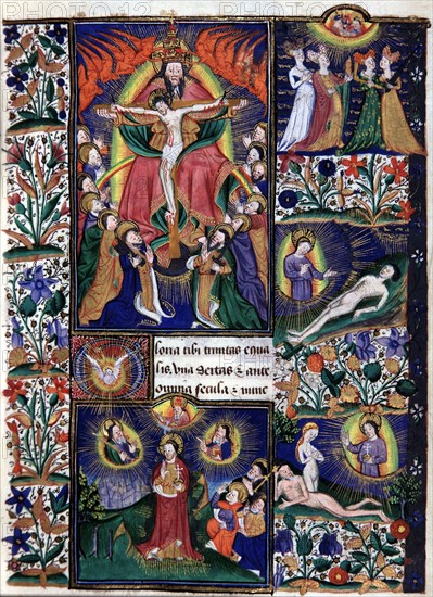 Manuscript of the Hours of Rohan-Montauban : The Trinity