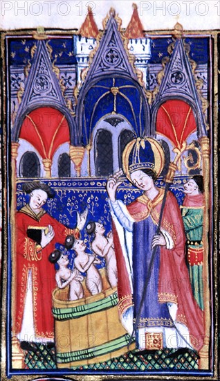 Manuscrit des Heures de Rohan-Montauban : vie de saint Nicolas