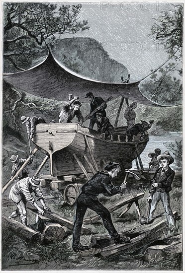 Jules Verne, 'Two Years Holiday', illustration