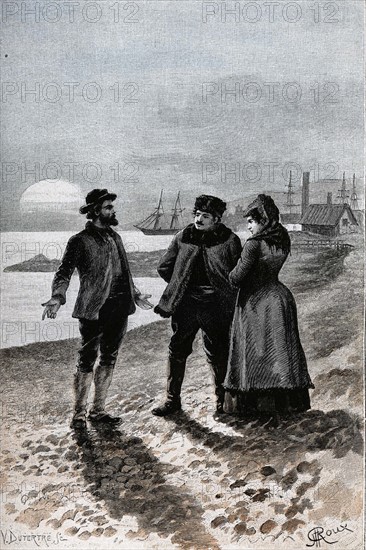 Jules Verne, 'César Cascabel', illustration