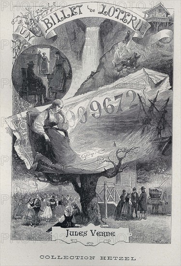 Jules Verne, 'Un Billet de loterie', frontispiece