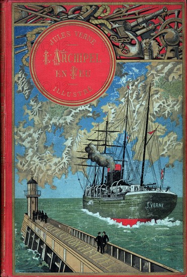 Jules Verne, "L'Archipel en feu", couverture