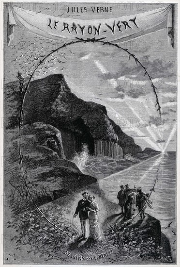 Jules Verne, Frontispiece of 'The Green Ray'