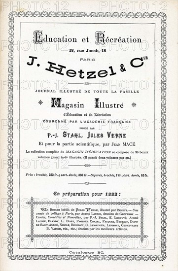 Advertisement for the Magasin Illustré