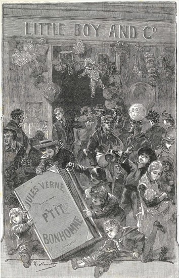 Jules Verne, Frontispiece of 'Foundling Mick'