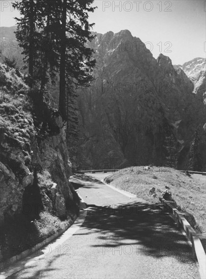 Le Nid d'Aigle (Berghof), résidence d'Adolf Hitler à Berchtesgaden : route d'accès