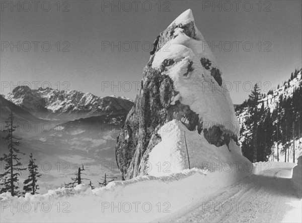 Route d'accès au Le Nid d'Aigle (Berghof), résidence d'Adolf Hitler à Berchtesgaden