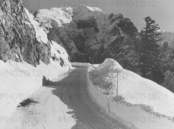 Le Nid d'Aigle (Berghof), résidence d'Adolf Hitler à Berchtesgaden : route d'accès.