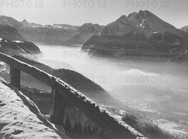 Le Nid d'Aigle (Berghof), résidence d'Adolf Hitler à Berchtesgaden : route d'accès.