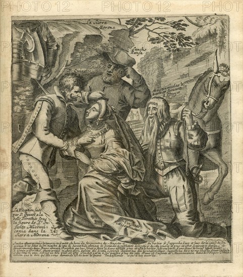 Les Aventures de Don Quichotte et Sancho Pansa. Illustration