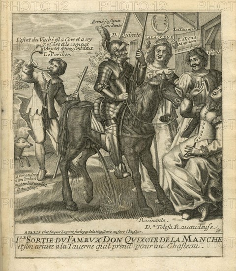 Les Aventures de Don Quichotte et Sancho Pansa. Illustration