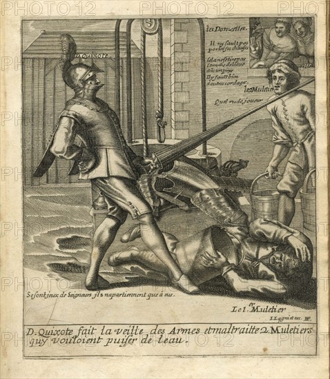 Les Aventures de Don Quichotte et Sancho Pansa. Illustration