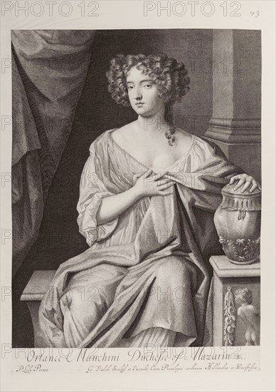 Edelinck, Lely (d'après) Lely, Hortense Mancini