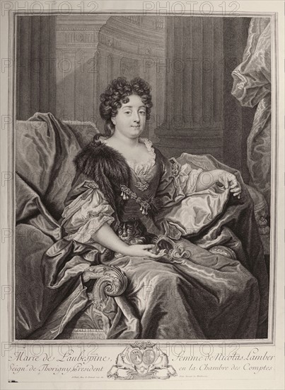 Drevet, (d'après) de Largillière, Marie de l'Aubespine