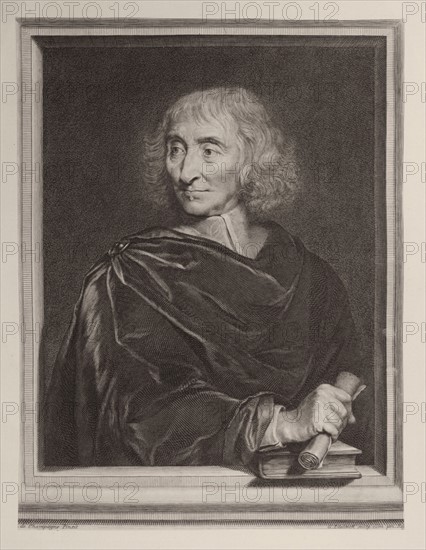Robert Arnauld d'Andilly, Edelinck, (after) de Champaigne