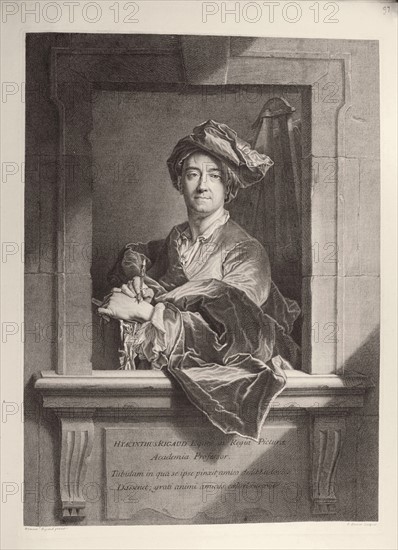 Drevet, (d'après) Coypel, Hyacinthe Rigaud