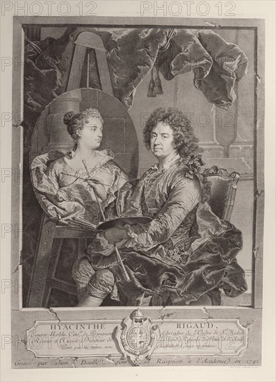 Hyacinthe Rigaud, Daullé, (after) Rigaud