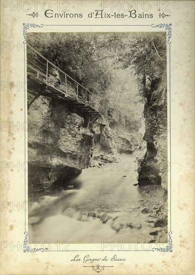 Surroundings of the French city of Aix-les-Bains: the Gorges du Sierroz