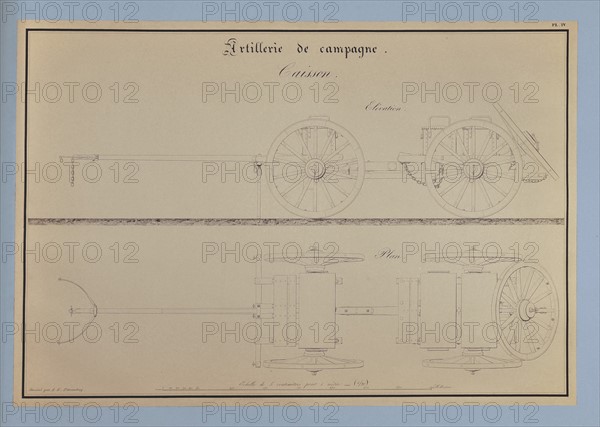 Traité d'artillerie : Caisson (support de canon)