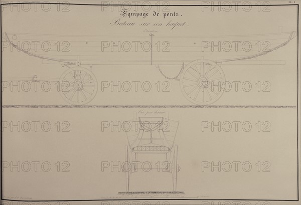 Traité d'artillerie : Bateau sur son haquet