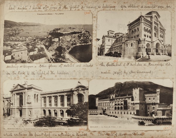 Travel diaries of an English family in Monte Carlo in 1912