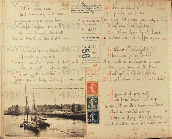 Travel diaries of an English family in Monte Carlo in 1912