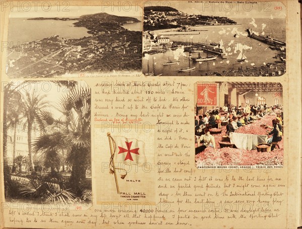 Album de voyage d'une famille anglaise à Monte Carlo en 1912