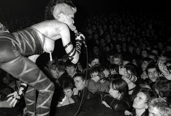 The Plasmatics performing in Hamburg, 1981