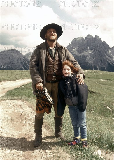 Tchéky Karyo with his daughter Liv, 1988