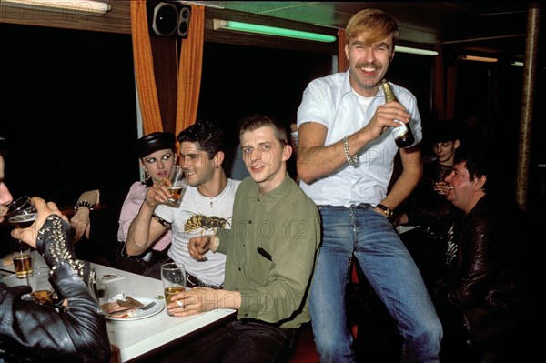 Soirée d'anniversaire du journaliste Jörg Hoppe, 1983