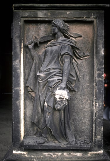 Post-war ruins in Dresden, 1982