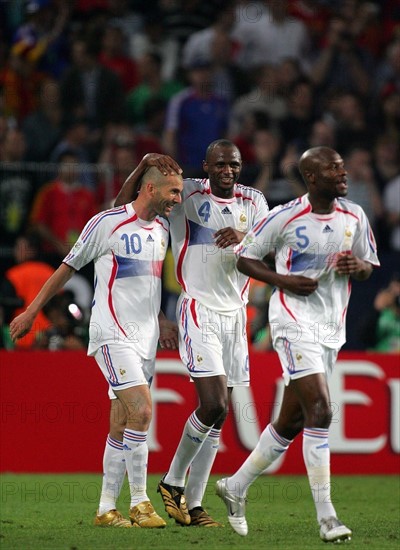 Zinedine Zidane, Patrick Vieira et William Gallas