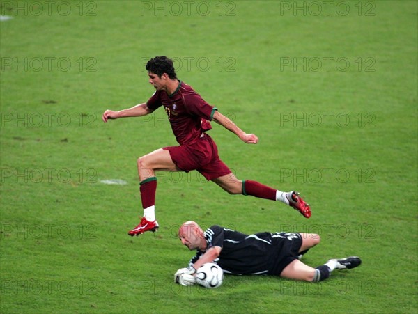 Cristiano Ronaldo et Fabien Barthez