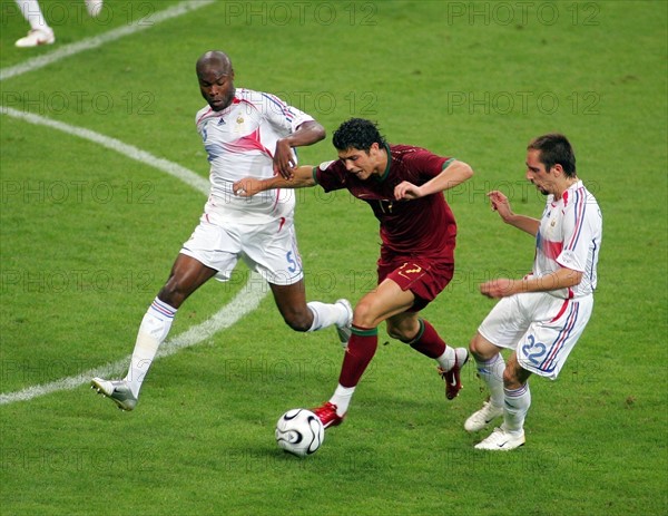 Cristiano Ronaldo, Frank Ribery et William Gallas