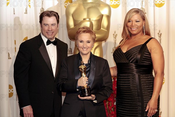 John Travolta, Melissa Etheridge et Queen Latifah, 25 février 2007