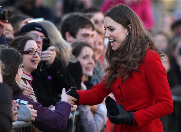 PRINCE WILLIAM & KATE MIDDLETON VISIT THE UNIVERSITY OF ST ANDREWS