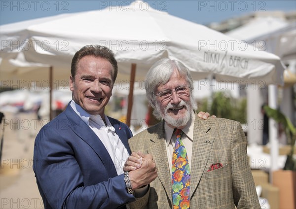 Arnold Schwarzenegger et Jean-Michel Cousteau, Festival de Cannes 2017